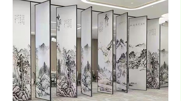65型彩绘板活动屏风